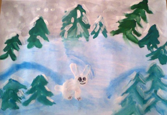 Иллюстрация к стихотворению Чародейкою зимою