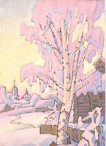 Иллюстрация к стихотворению Есенина береза