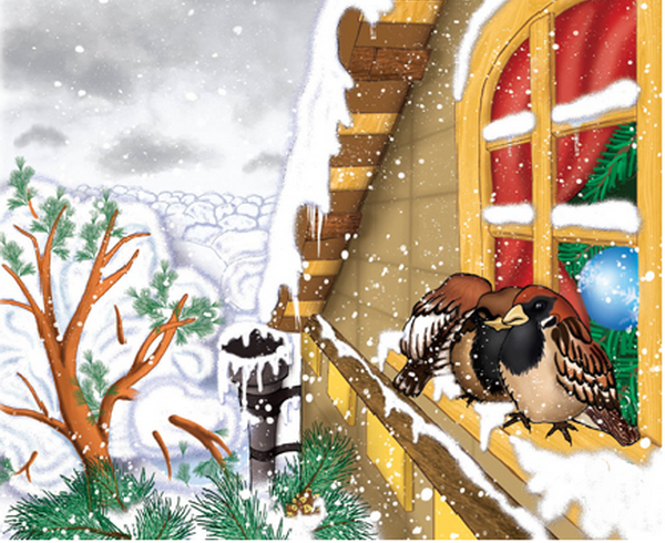 Иллюстрация к стихотворению поет зима аукает