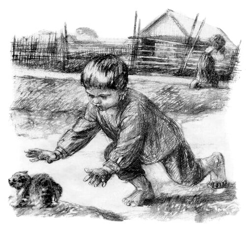 Иллюстрация к произведению толстого котенок (49 фото)