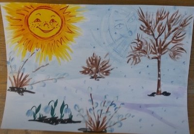 Рисунок к стихотворению зима недаром злится