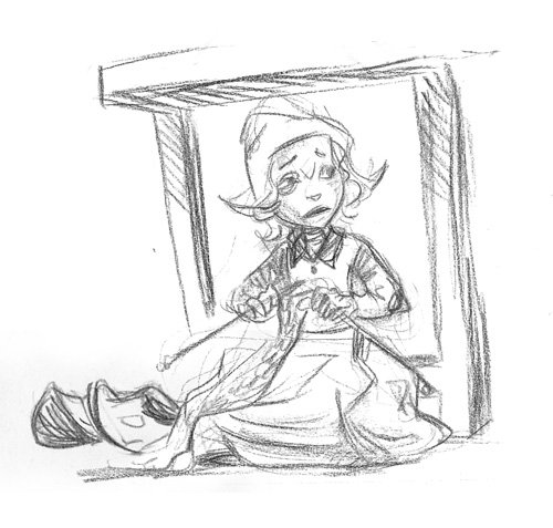 Козетта Виктор Гюго рисунок