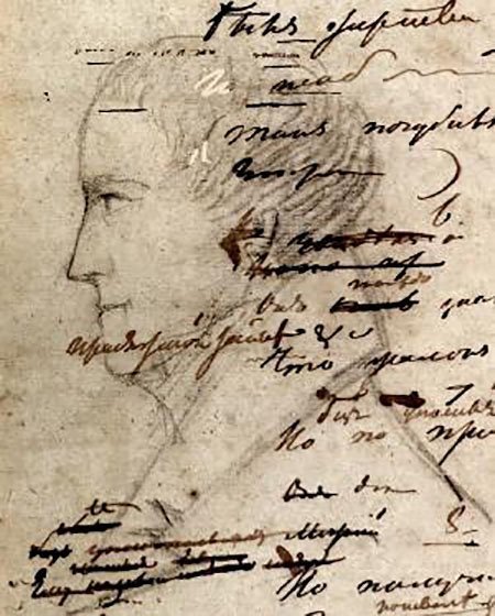 Рисунки Пушкина Чаадаев