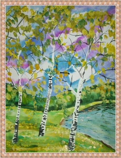 Иллюстрация к стихотворению зеленый шум