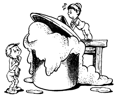 Раскраска к рассказу Мишкина каша Носова