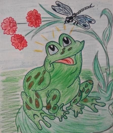 Сказка о жабе и Розе рисунок
