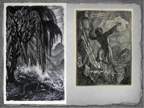 Рисунок к Мцыри Лермонтова