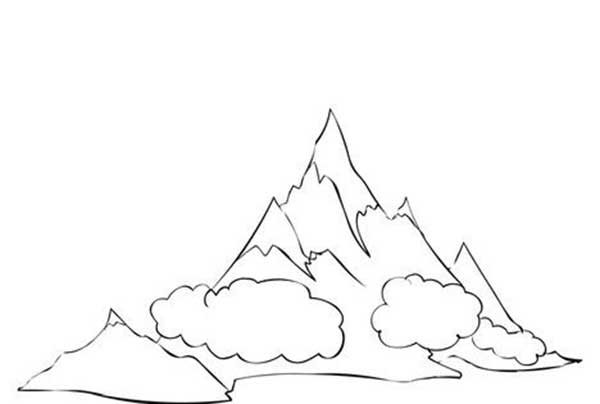 Гора Эверест раскраска