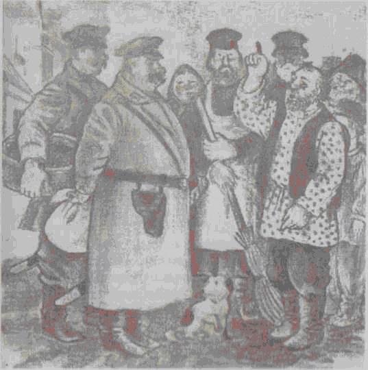 Хамелеон Хрюкин и Очумелов