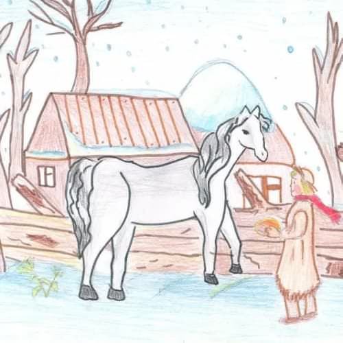 Паустовский теплый хлеб раскраска