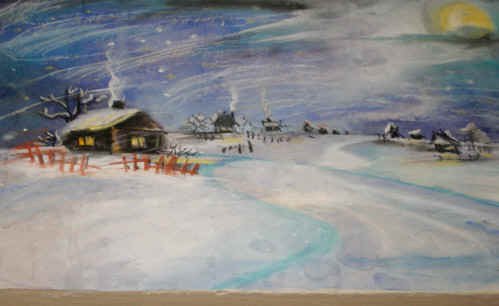 Зимний вечер Пушкин иллюстрации к стихотворению