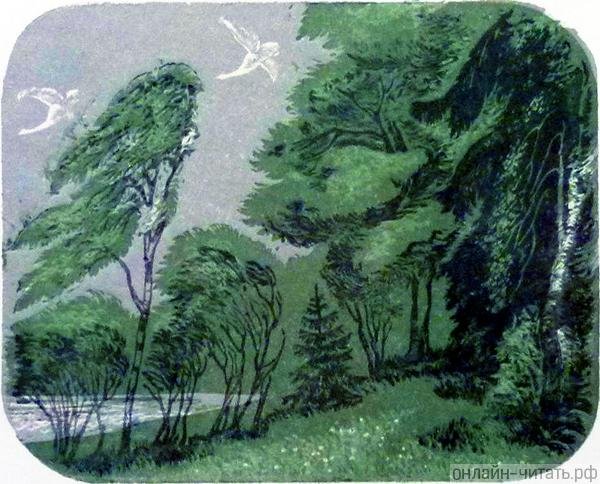 Иллюстрация зеленый шум Некрасова