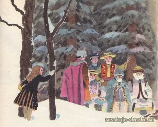 Рисунок к сказке 12 месяцев