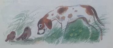 Тургенев Воробей рисунок