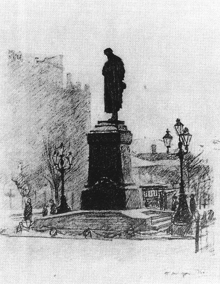 Памятник Пушкин иллюстрации