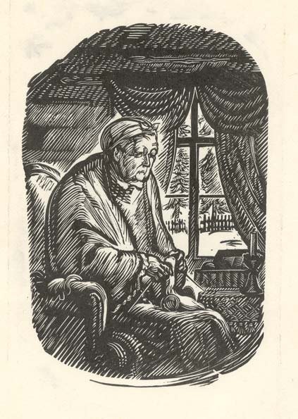 Иллюстрация к стихотворению Пушкина няне