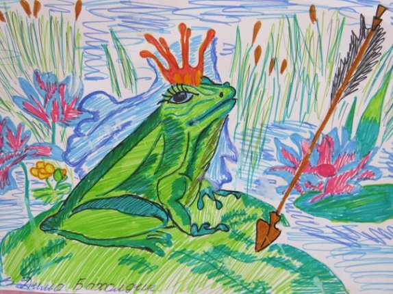 Рисование Царевна лягушка
