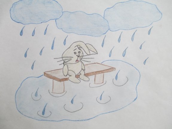 Зайку бросила хозяйка под дождем