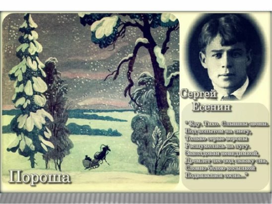 Пороша Есенин иллюстрации