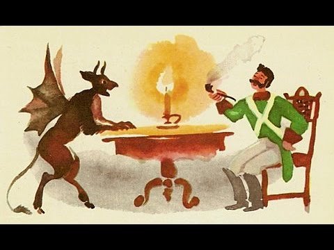 Иллюстрация к сказке солдат и смерть