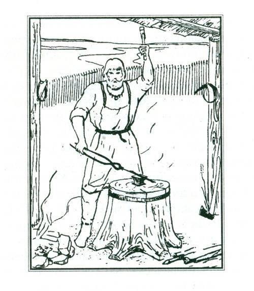 Занятие древних славян кузнец