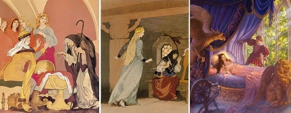 Иллюстрации к сказке спящая красавица Жуковского