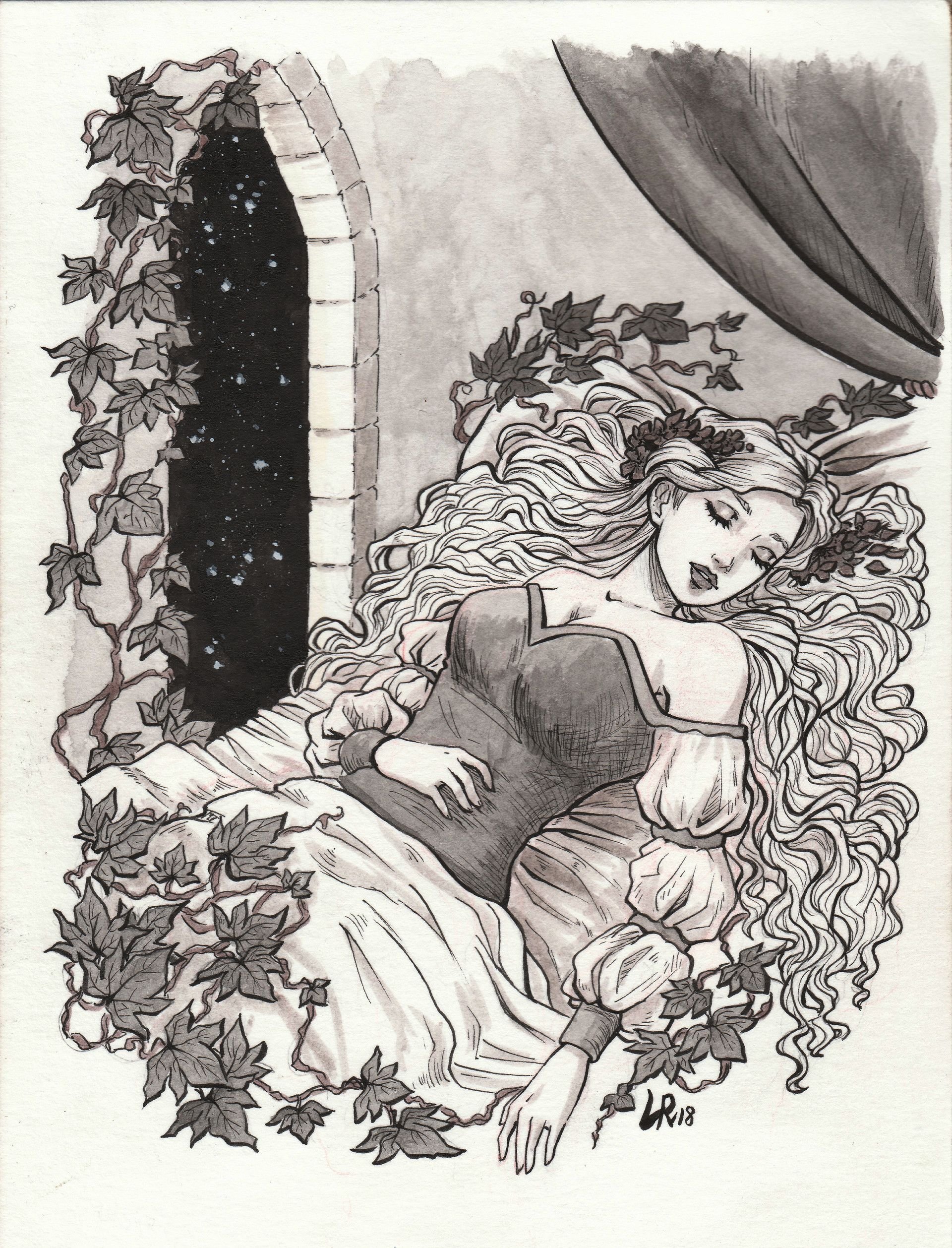 Иллюстрации к сказке спящая красавица Жуковского