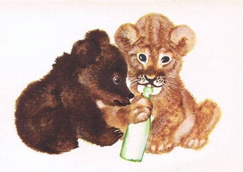 Евгения Ивановича Чарушина иллюстрации медведь