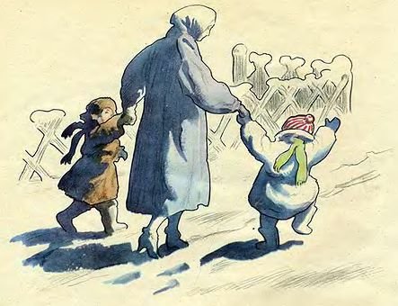 Рассказ н.Калининой про снежный Колобок