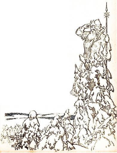 Дед Мороз дует ветер