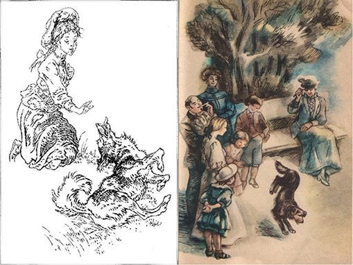 Иллюстрации к рассказу Андреева кусака