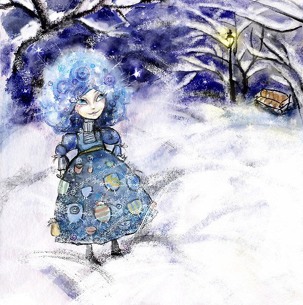 Зимние иллюстрации Натальи Бронниковой