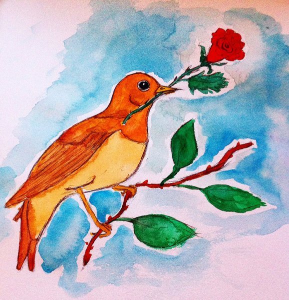 Иллюстрация к романсу Жаворонок