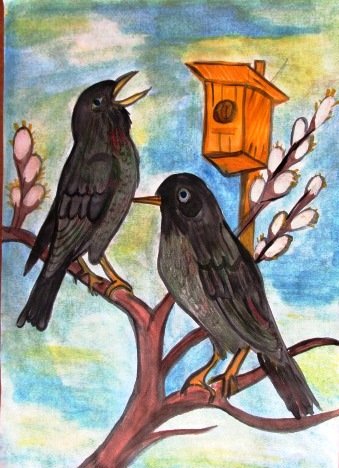 Куприн скворцы иллюстрации для детей