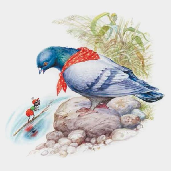 Басня муравей и Голубка