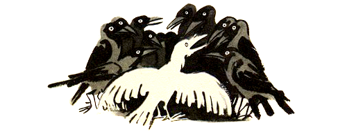 Галка и голуби рассказ