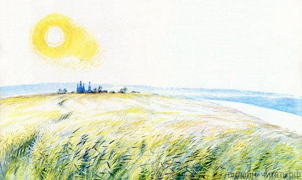 Колокол дремавший разбудил поля улыбнулась солнцу Сонная земля