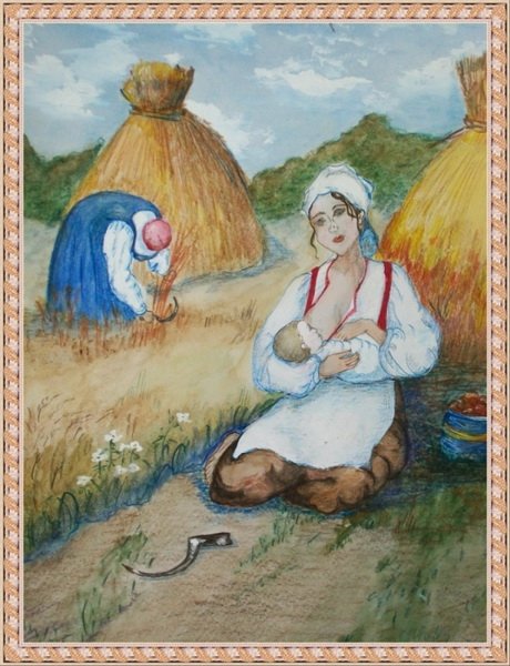 Пейзаж родной земли легко