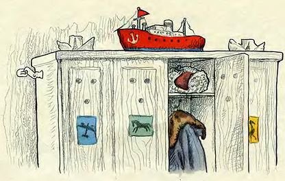 Н Калинина про снежный Колобок иллюстрации