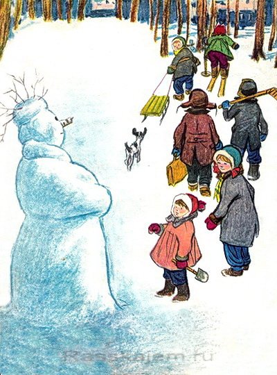 Диафильм о снежинках