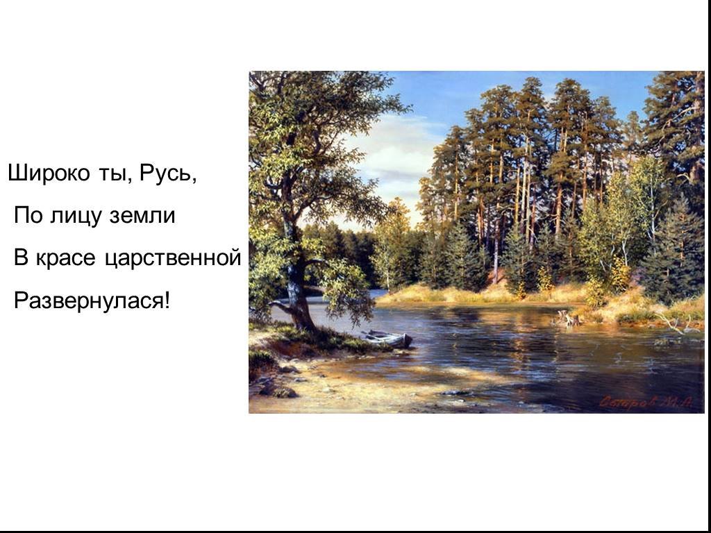 Какое явление описывает никитин в стихотворении русь. Рисунок Ивана Саввича Никитина Русь.