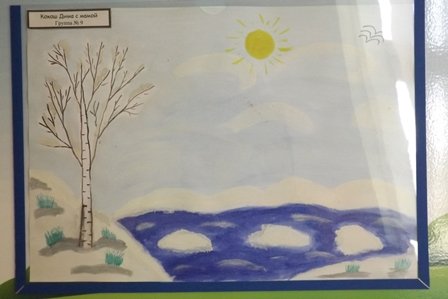 Рисунок по стихотворению Весна