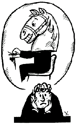 Иллюстрация к рассказу Лошадиная фамилия