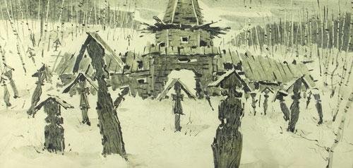 Бунин деревня иллюстрации