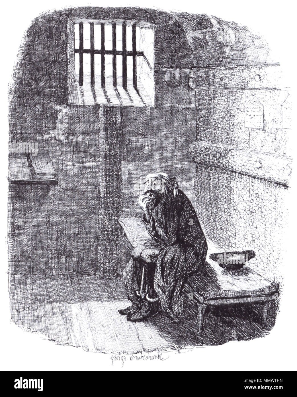 Иллюстрация к стиху Пушкина узник