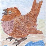 Николай рубцов Воробей рисунок