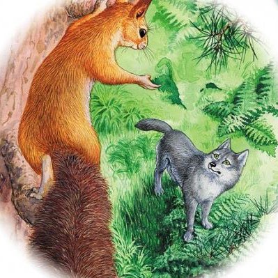 Лев Николаевич толстой белка и волк