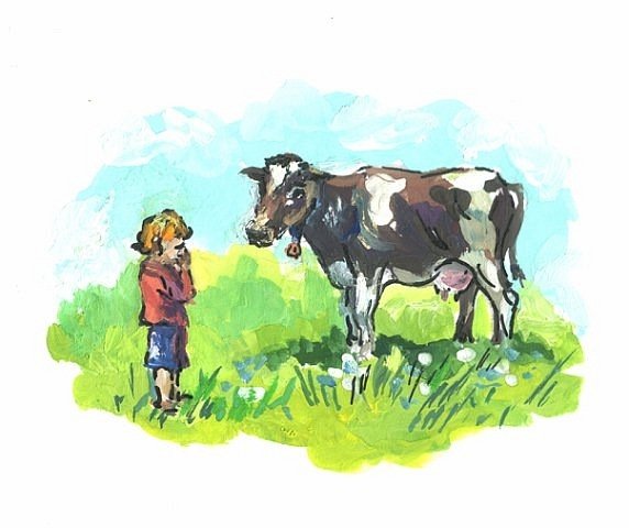 Рубцов родная деревня иллюстрация