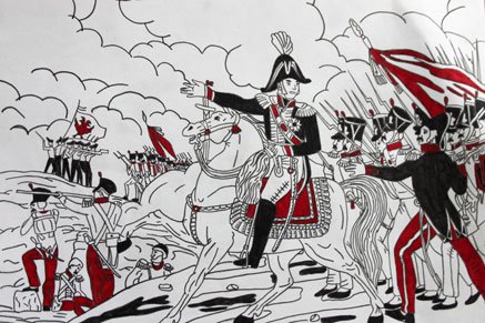 Бородино раскраска