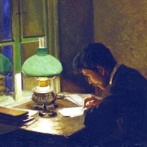 Джон Ив зеленая лампа